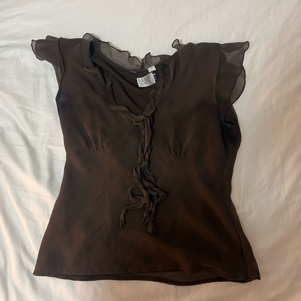 Vintage brown blouse